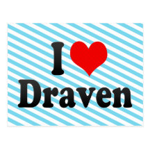 I love Draven Post Card