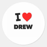 I Love Drew Stickers