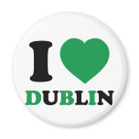 I Love Dublin Refrigerator Magnet