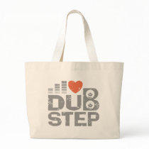 I Love Dubstep Canvas Bags