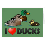 I Love Ducks Greeting Card