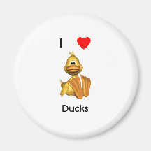 I love ducks fridge magnets