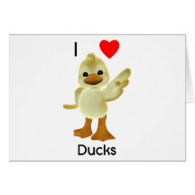 I love ducks greeting cards