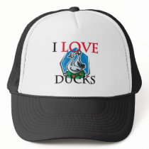 I Love Ducks hats