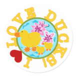 I Love Ducks stickers