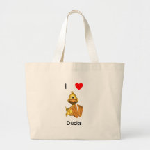 I love ducks tote bags