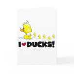 I Love Ducks Tshirts and Gifts cards