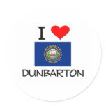 I Love Dunbarton New Hampshire Stickers