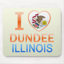 I Love Dundee, IL Mouse Pads
