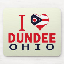 I love Dundee, Ohio Mouse Pads