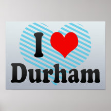I Love Durham, United States Print
