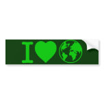 I Love Earth bumper stickers