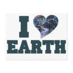 I Love earth day postcards