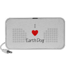I Love Earth Dog Travelling Speakers