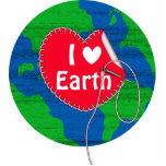 I love earth sewing heart photo sculptures