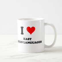 I Love East Asian Languages Coffee Mug
