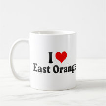 I Love East Orange, United States Coffee Mugs