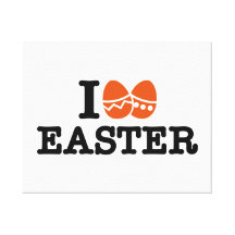 I love Easter Stretched Canvas Print