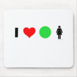 I love easy women mouse pad