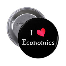 I Love Economics Buttons
