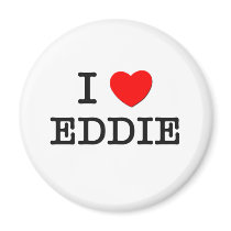 I Love Eddie magnets