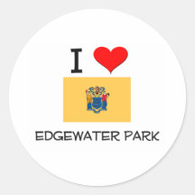 I Love Edgewater Park New Jersey Sticker