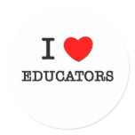 I Love Educators stickers