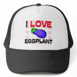 I Love Eggplant Hats
