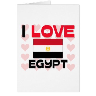 I Love Egypt Cards by tshirtshirts