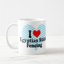 I love Egyptian Stick Fencing Coffee Mugs