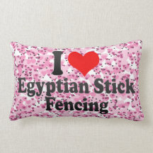 I love Egyptian Stick Fencing Pillows