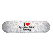 I love Egyptian Stick Fencing Skate Board Deck