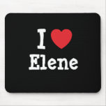 I love Elene heart T-Shirt Mouse Mat