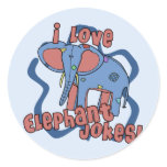 I Love Elephant Jokes Stickers