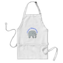 I Love Elephants Apron