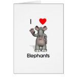 I love elephants cards