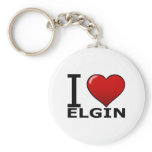 I LOVE ELGIN,IL - ILLINOIS keychains