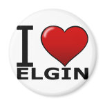 I LOVE ELGIN,IL - ILLINOIS magnets