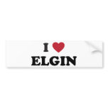 I Love Elgin Illinois bumper stickers