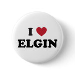 I Love Elgin Illinois buttons