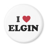 I Love Elgin Illinois magnets