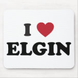 I Love Elgin Illinois mousepads