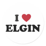 I Love Elgin Illinois stickers