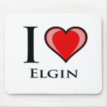 I Love Elgin mousepads