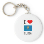 I Love Elgin Oklahoma keychains