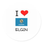 I Love Elgin Oklahoma stickers