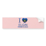 I Love Elgin, PA bumper stickers