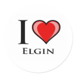 I Love Elgin stickers