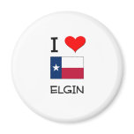I Love Elgin Texas magnets