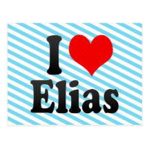 I love Elias Post Card
